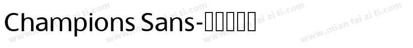 Champions Sans字体转换